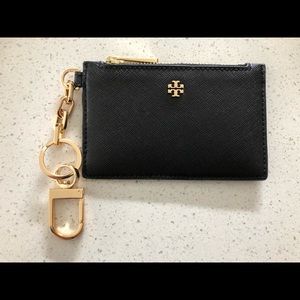 Tory Burch Robinson Zip Card Key Fob